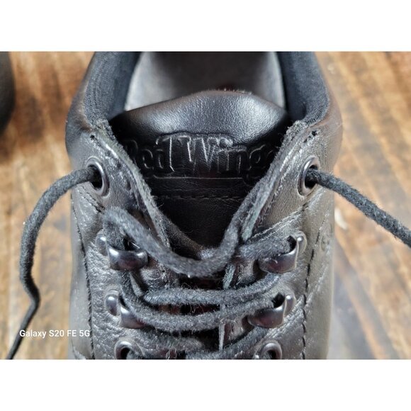 Red Wing Shoes Steel Toe Men Size 8.5 D Black Leather Work ASTMF 2413-05 VG
